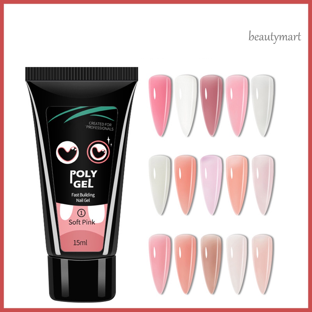 [Hàng mới về] Keo đắp móng tay 15ml không đau lâu trôi an toàn sử dụng tiện lợi