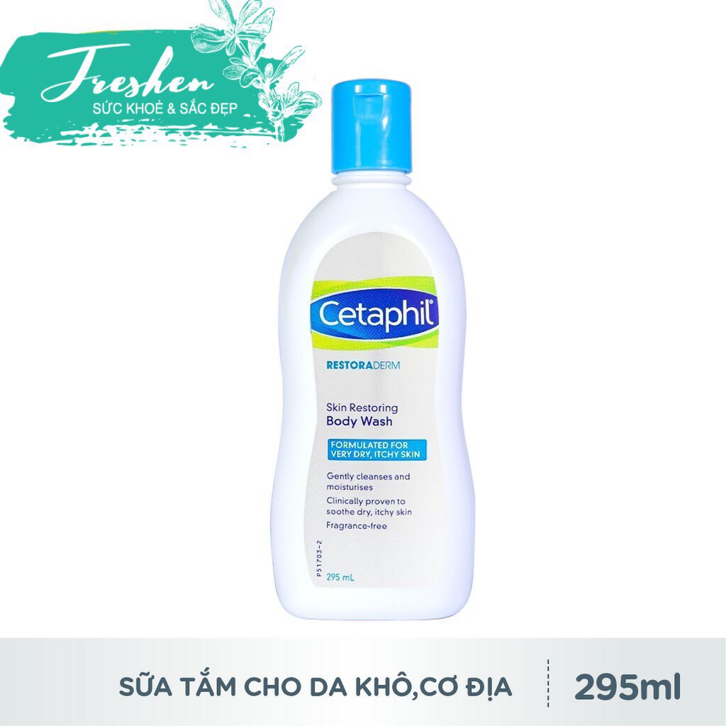 Sữa tắm dành cho da cơ địa, khô Cetaphil Restoraderm Skin Restoring Body Wash 295ml