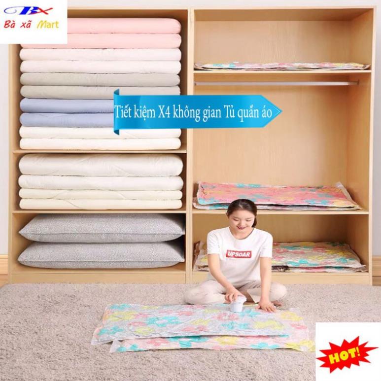 Máy hút chân không quần áo, túi hút chân không chăn màn quần áo, tặng kèm 10 túi hút các cỡ