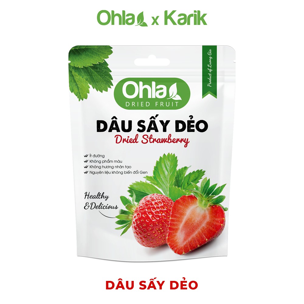 Combo Mix mix Ohla Thiz mê 2 Mini gồm Xoài sấy dẻo 35g và Dâu tây sấy dẻo 30g