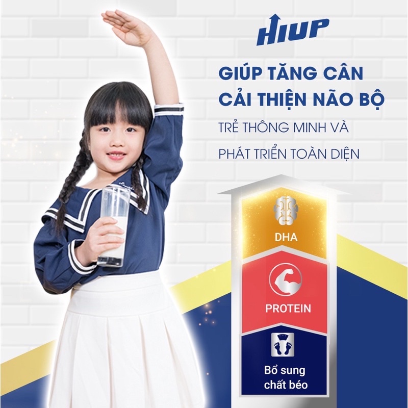 Sữa HIUP tăng chiều cao cho bé từ 2 tuổi hộp 650g chính hãng
