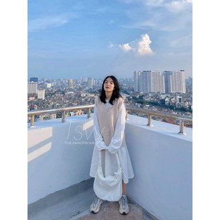 Áo gile len viền lượn chất dày