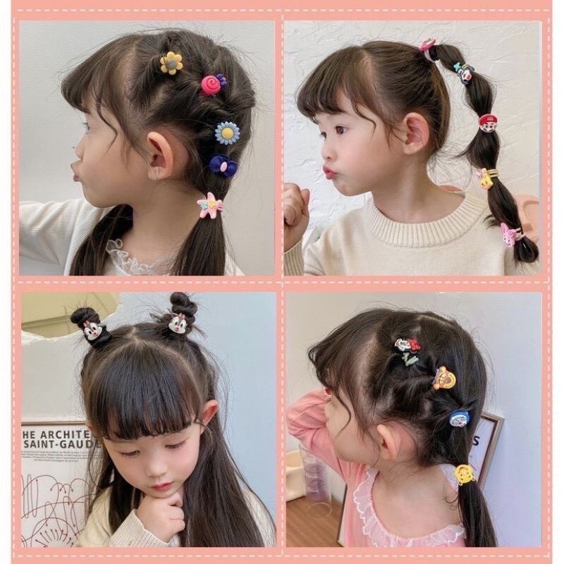 Dây buộc tọc hình hoa quả, hình thú đáng yêu cho bé