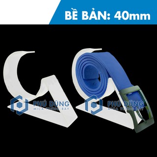 [COMBO 10] Kệ Mica ỐC SÊN TRẮNG Trưng Bày Dây Nịt