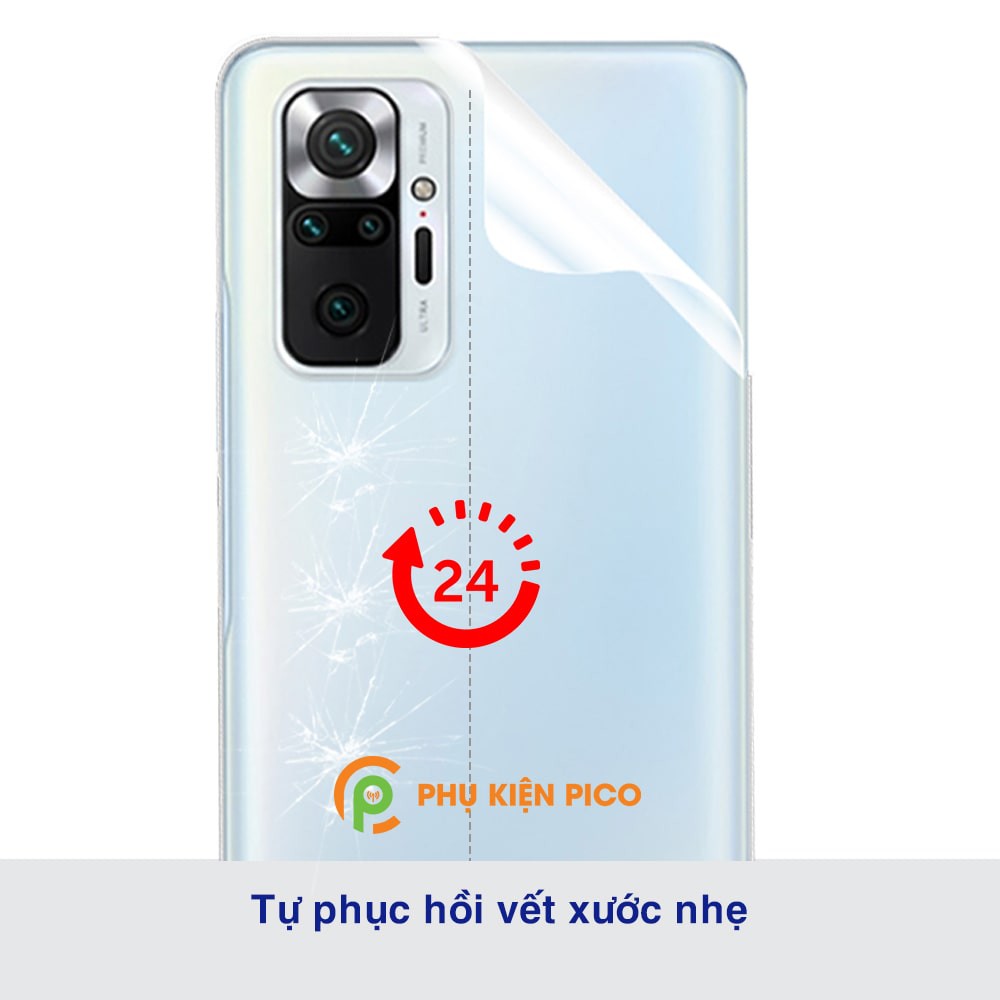Dán lưng Redmi Note 10 Pro full mặt lưng dẻo trong suốt PPF tự phục hồi vết xước - Dán lưng Xiaomi Redmi Note 10 Pro