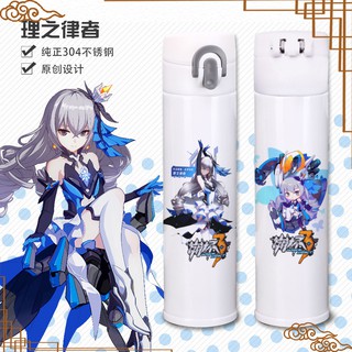 Cốc Uống Nước Giữ Nhiệt Ba Chiều Bằng Thép Không Gỉ 304 In Hình Anime