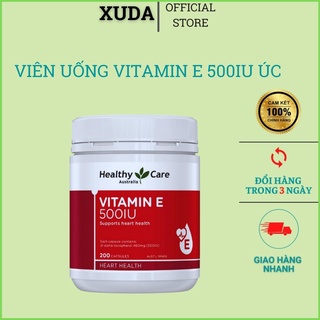 Viên Uống Vitamin E Healthy Care 500IU Hộp 200 Viên Của Úc