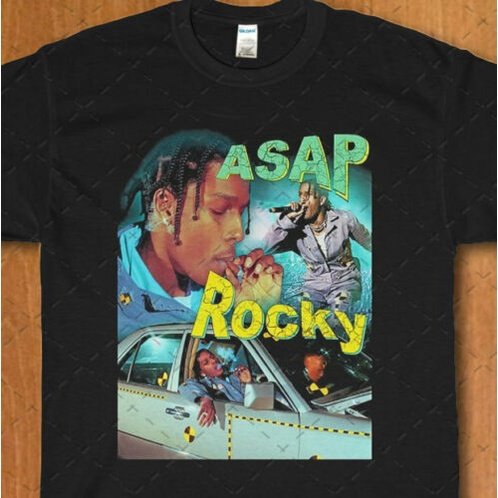 Áo thun mới về Asap Rocky Rap mùa hè Cotton ngộ nghĩnh