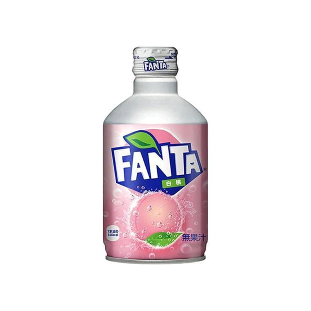 Nước ngọt Fanta, Hương đào trắng lon 300ml nắp vặn, bổ sung vitamin