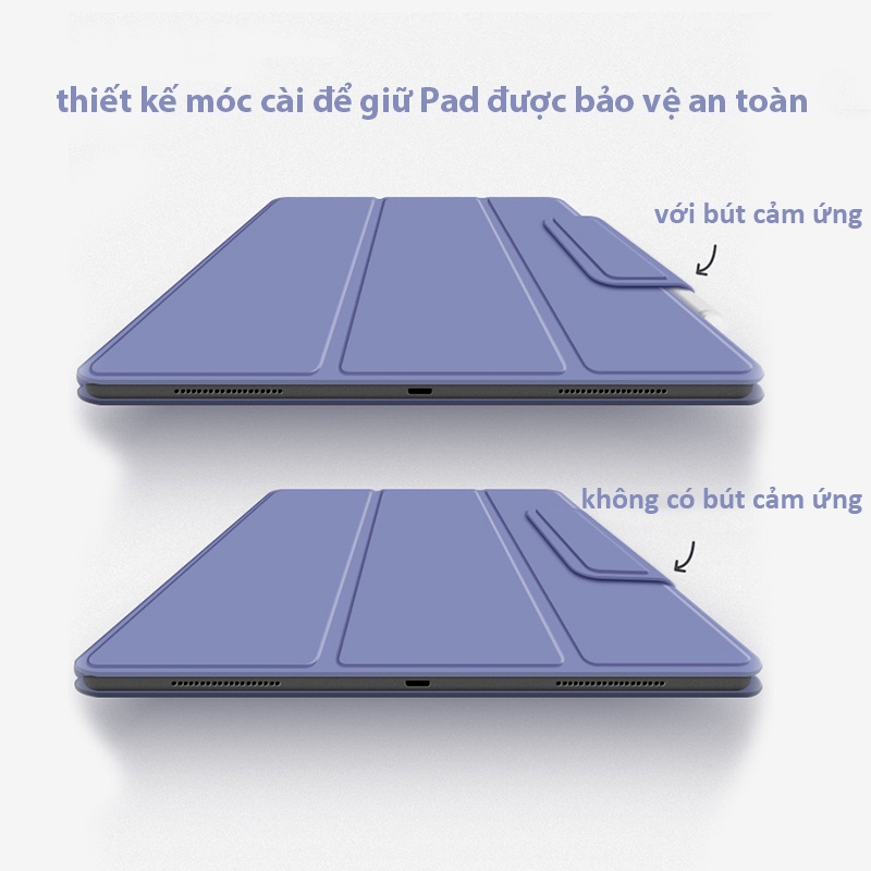 Bao Da Máy Tính Bảng Có Khóa Gài Nam Châm tương thích với iPad Pro 11 Pro 12.9 Mini 6 Air 5 Air 4 10th Generation 10.9