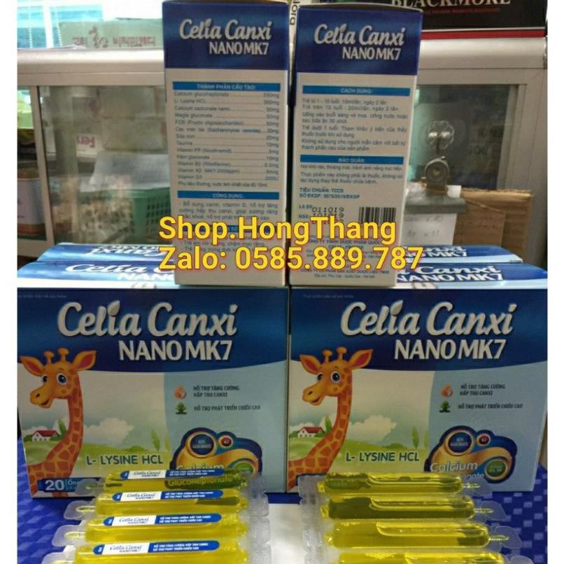 Celia Canxi Nano Mk7 phát triển chiều cao, kích thích ăn ngon, cho xương chắc khoẻ chống còi xương, loãng xương