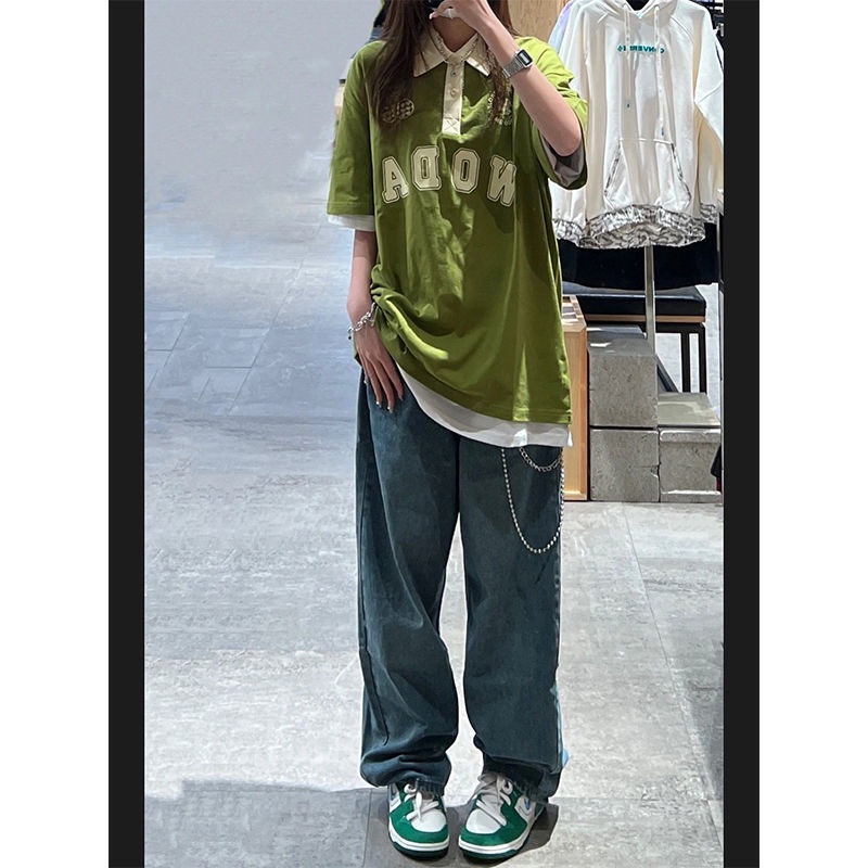 Quần Jeans Nữ Ống Rộng Lưng Cao Mẫu Mới