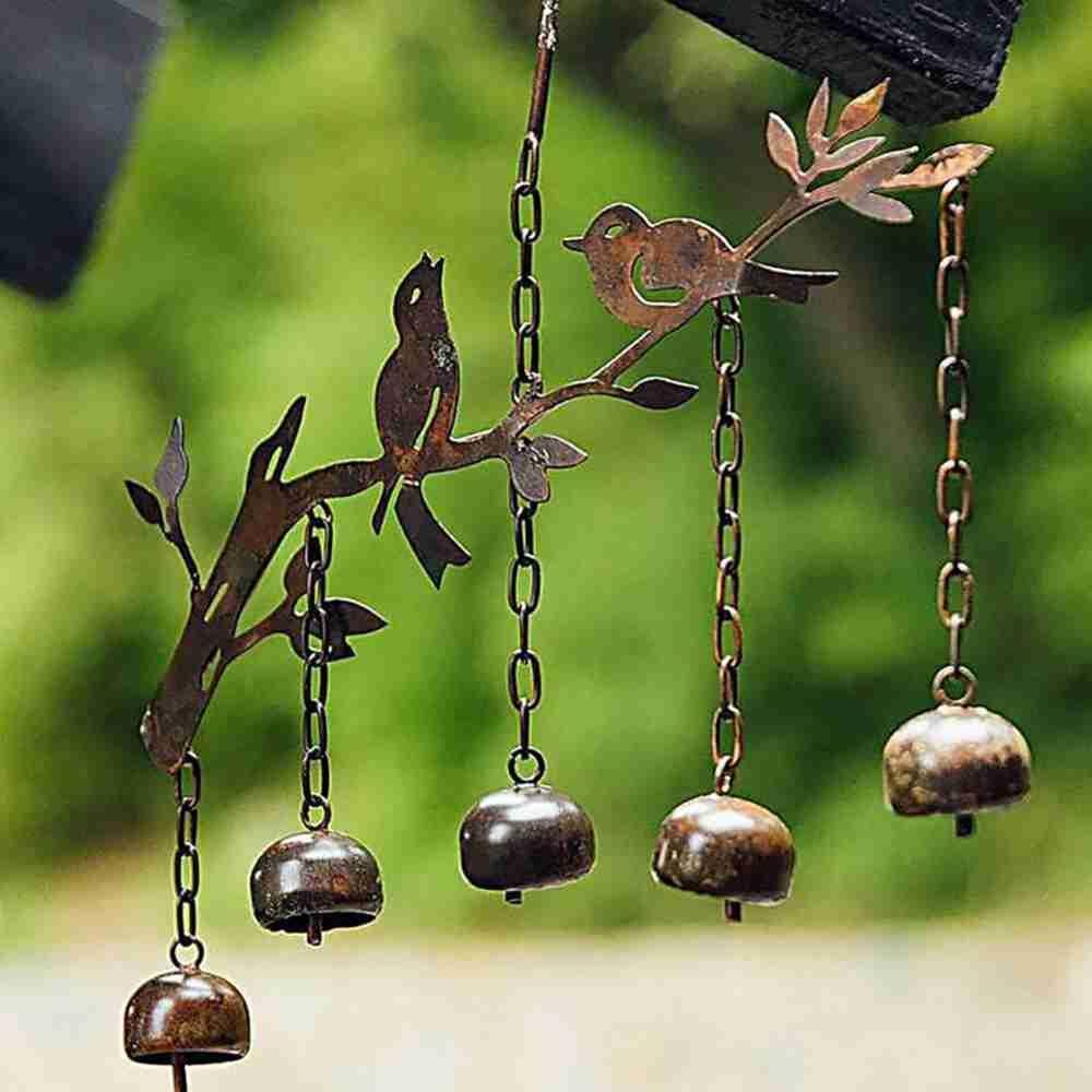 Chuông Gió Hình Chú Chim Trang Trí Sân Vườn