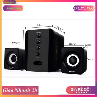 Loa máy tính USB Sada D202 bộ 3 loa vi tính USB nghe nhạc siêu hay âm thanh super bass