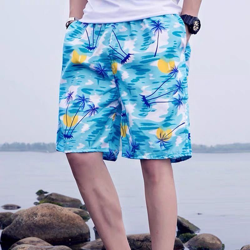 Quần Short Đi Biển In Họa Tiết Cây Dừa Thời Trang Dành Cho Nam