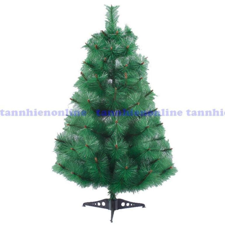 Cây thông Noel mini cao 90cm tặng kèm dây kim tuyến ngôi sao và đèn nháy sao băng trang trí siêu đẹp