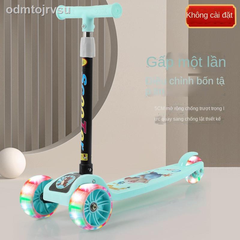 Xe tay ga trẻ em có thể quay 2-3-6 tuổi đồ chơi cậu bé mới bắt đầu net cô gái nổi tiếng Niu công chúa ván trượt