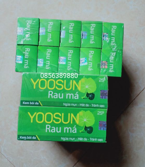 Combo 10 kem yoosun rau má ngừa mụn, chống hăm cho bé