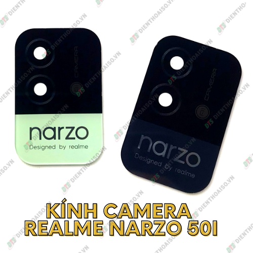 Mặt kính camera realme narzo 50i có sẵn keo dán