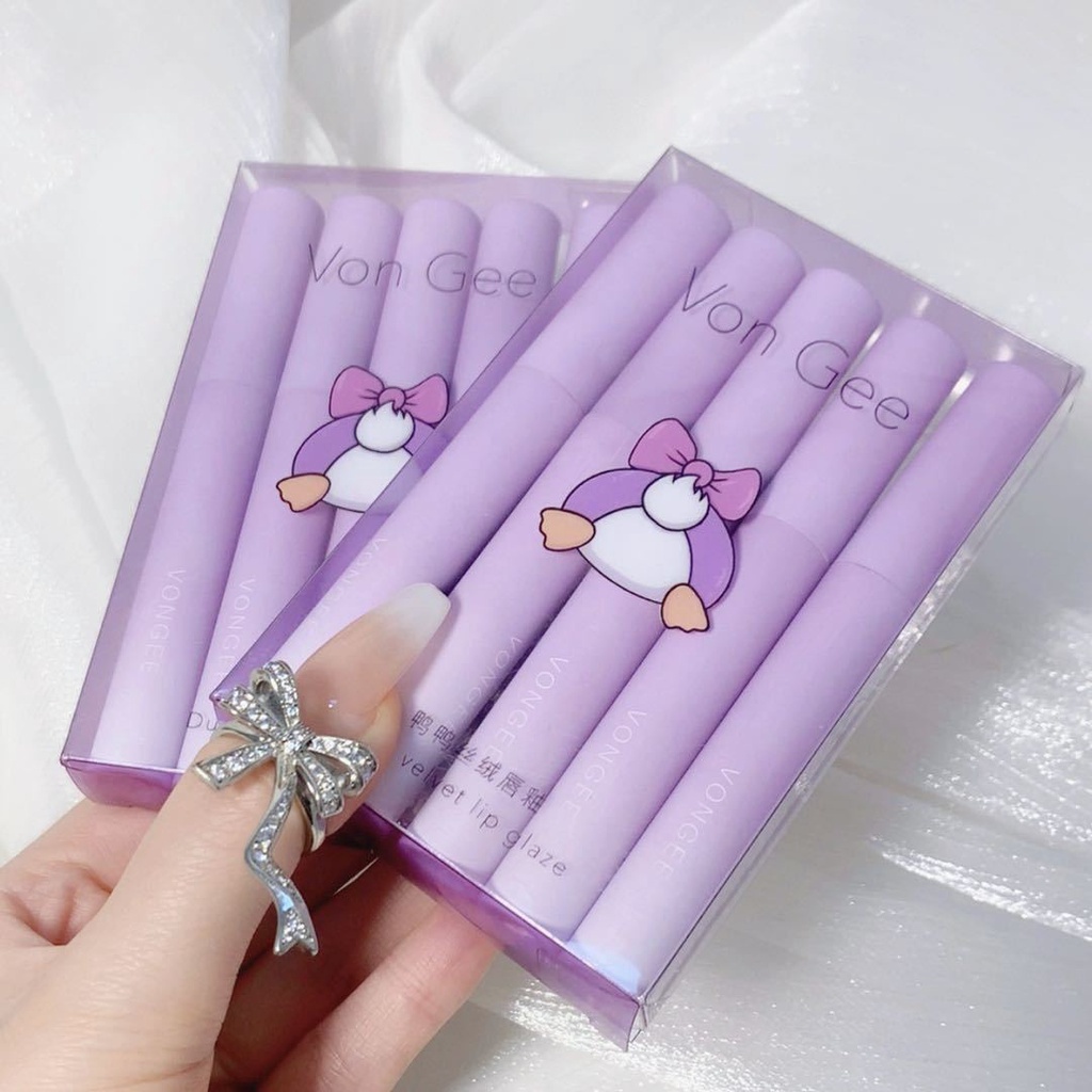 Set 5 Son Môi Von Gee Chống Thấm Nước Lâu Trôi