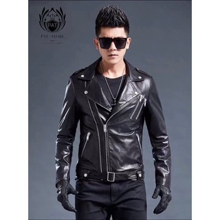 Áo Da Biker Jaker Đen Nam Cao Cấp