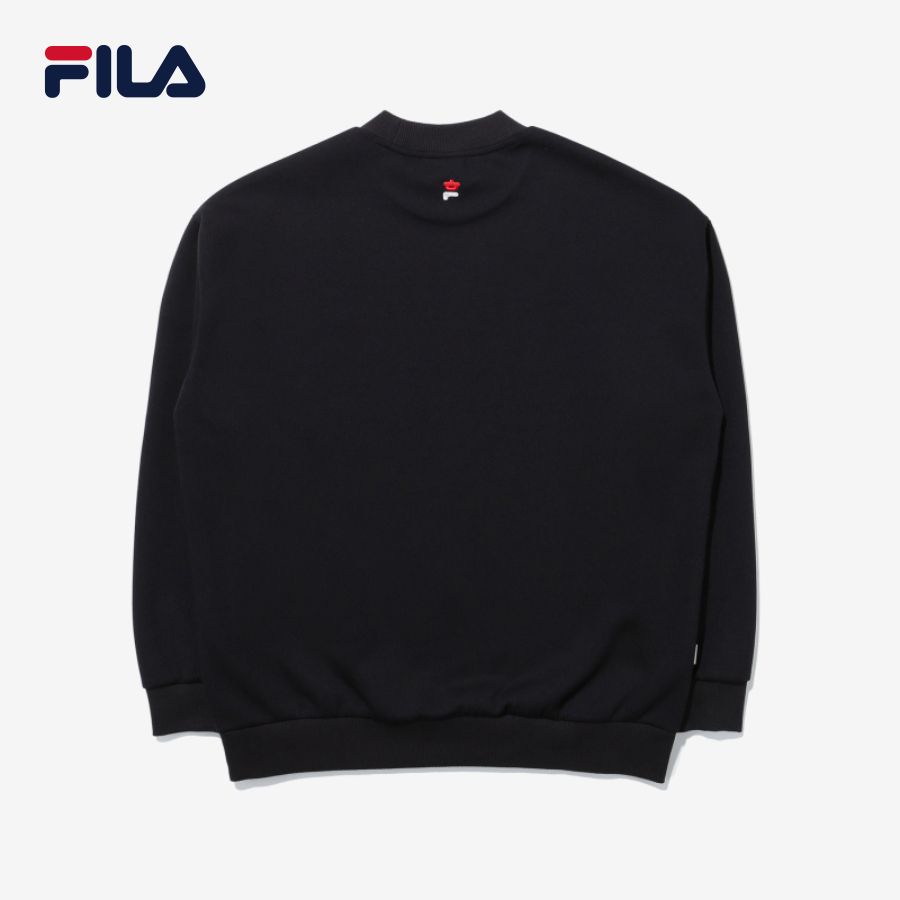 Áo khoác hoodie không nón unisex Fila X Pushbutton 110Y - FS2POD3P01X-BLK