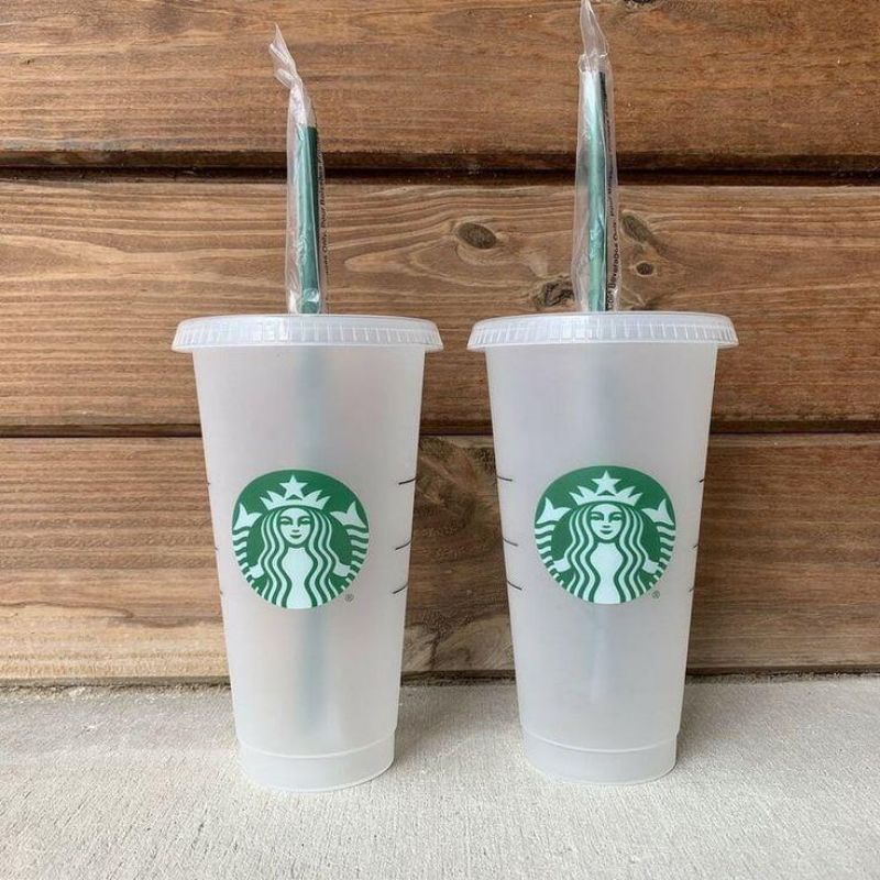 Ly Starbucks Reusable Transparent Trong Suốt 710ml