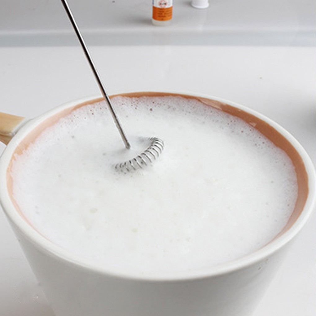 Máy Đánh Trứng Tạo Bọt Cà Phê Mini Cầm Tay Tiện Dụng Chất Lượng Cao Máy Đánh Trứng 🥚 Máy Đánh Trứng Cầm Tay Mini Cao Cấp Bằng Thép Không Gỉ, Hoạt Động Êm Ái
