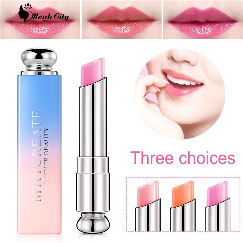 Son môi dưỡng ẩm chống thấm nước lâu trôi với thiết kế vỏ màu loang bắt mắt thương hiệu MayCreate | BigBuy360 - bigbuy360.vn