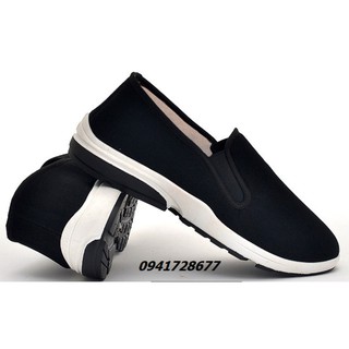Giày lười thể thao nam Black