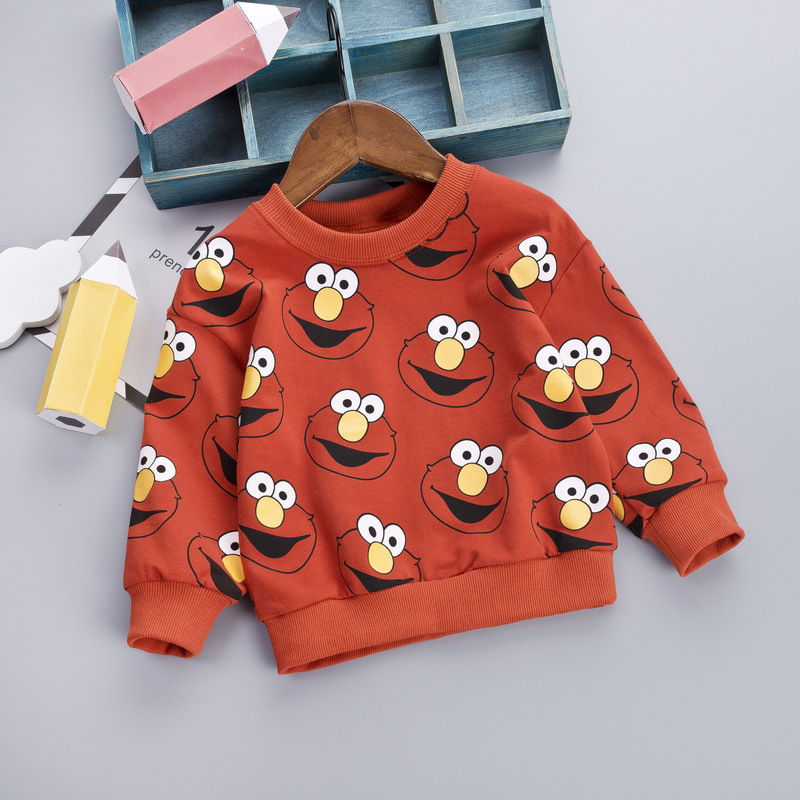 Áo Sweater Dài Tay In Họa Tiết Hoạt Hình Sesame Street Cho Bé