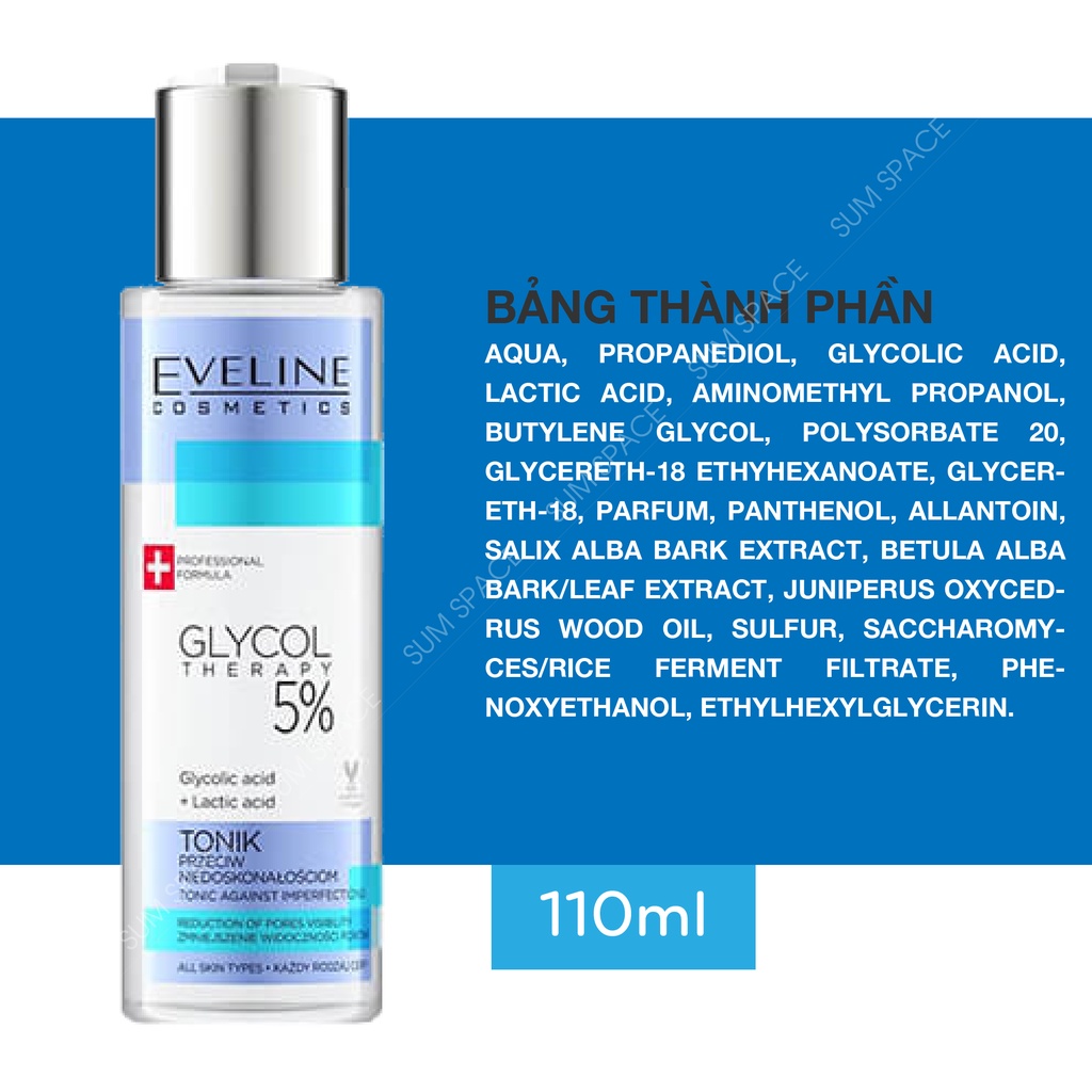 Toner Eveline 5% Glycolic Acid - Glycol Therapy - 110ml