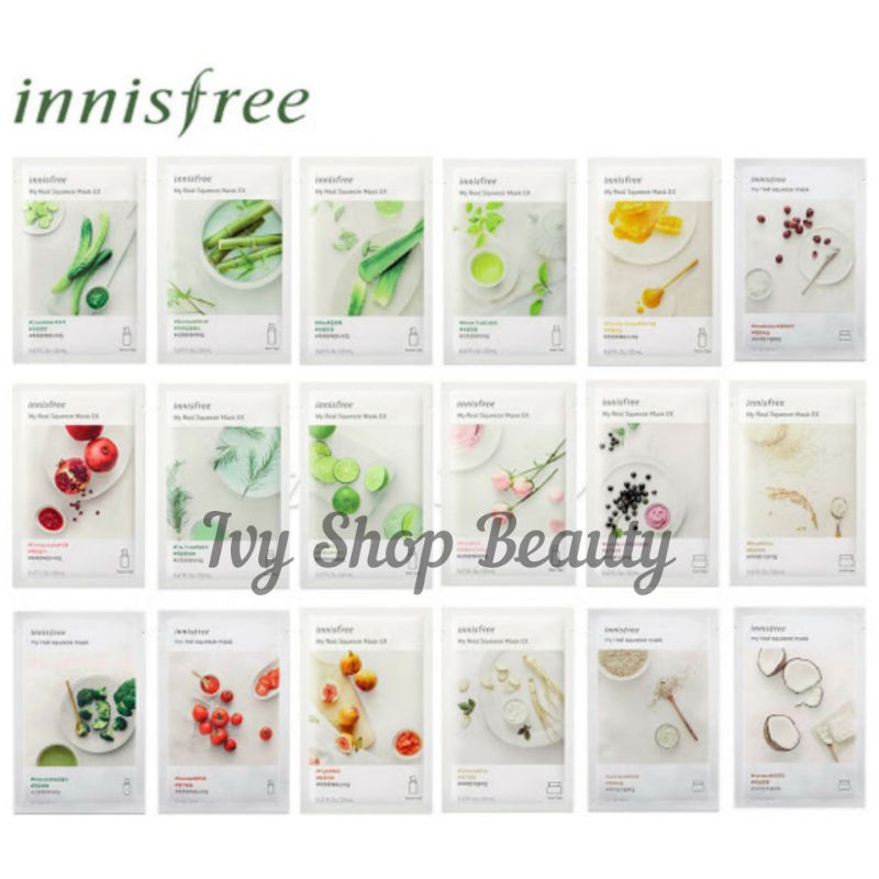 Combo 10 Miếng Mặt Nạ Innisfree My Real Squeeze Mask ( Chọn Vị )