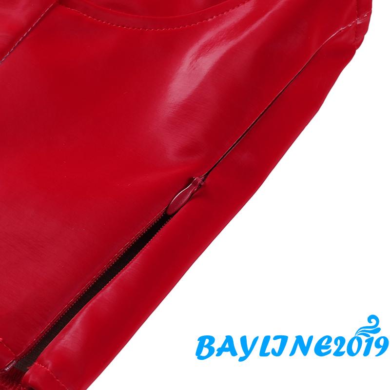Áo ống da cổ chữ V khóa kéo quyến rũ cho nữ | BigBuy360 - bigbuy360.vn