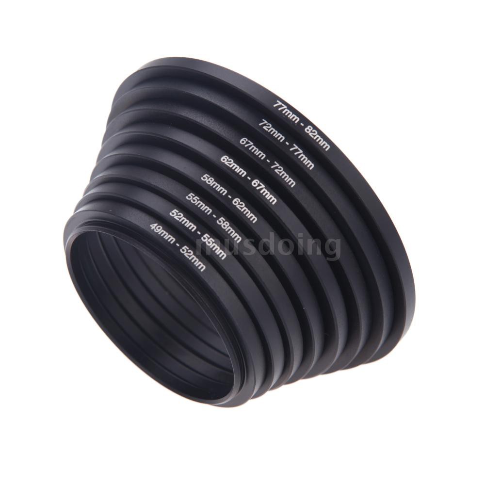 Bộ 8 vòng đệm chuyên nghiệp dành cho bộ lọc máy ảnh 49-52-55-58-62-72-77-82mm 49mm-82mm