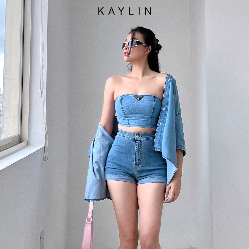 Sơmi jean phối áo ống N1782 - KAYLIN