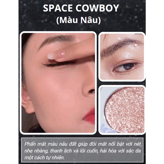 Phấn nhũ KAKASHOW, Phấn mắt trang điểm KAKASHOW màu nhũ kim tuyến sáng lấp lánh chống nước lâu trôi