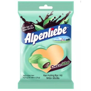 [Giá siêu rẻ] Kẹo Alpenliebe hương bạc hà nhân Socola (Gói 25viên)