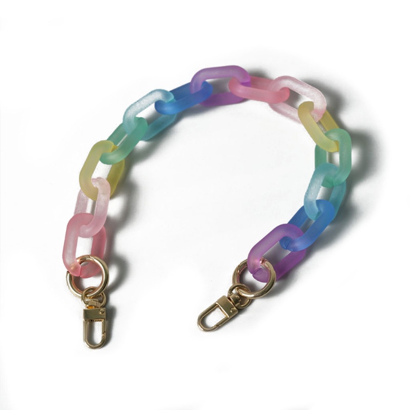 Dây Đeo Túi Xách Dạng Chuỗi Bằng Acrylic Dày Dặn Nhiều Màu Thời Trang