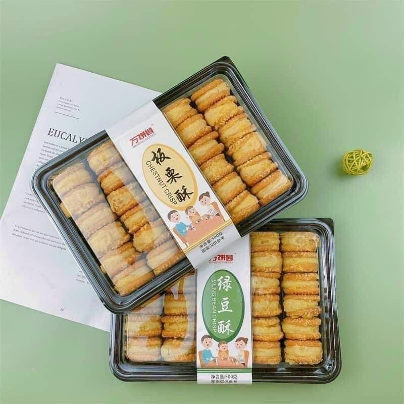 Bánh nướng hạt dẻ đậu xanh mật ong 500gr