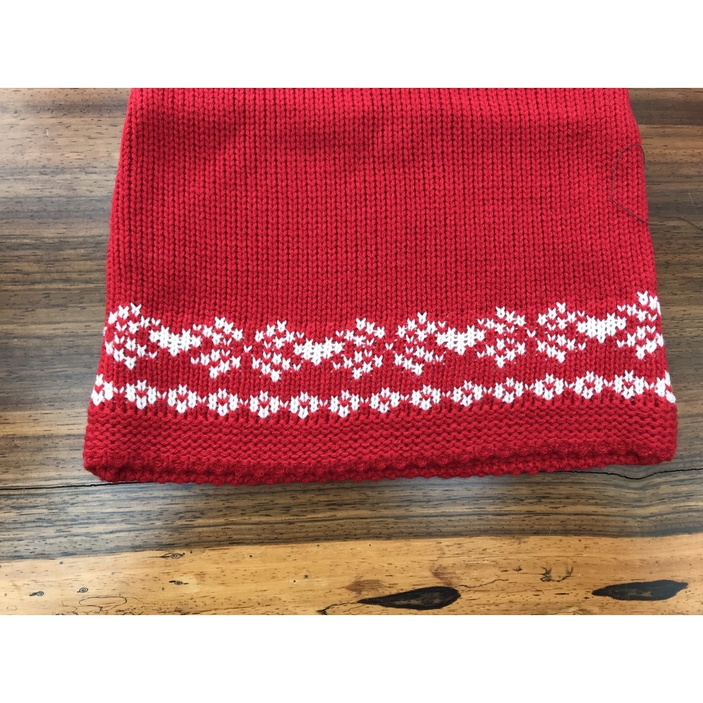 Yếm len FF màu đỏ tuần lộc