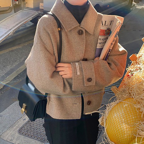 Áo Khoác Nữ Kiểu Dáng Retro Phong Cách Hàn Quốc