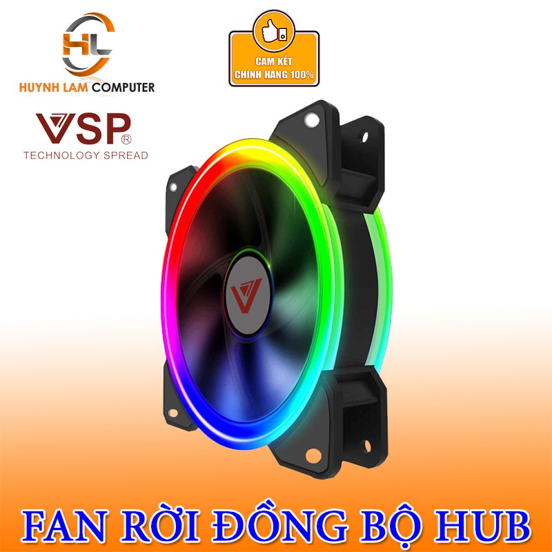 Fan lẻ - Fan led RGB đồng bộ với Hub - không có hub - không có remote