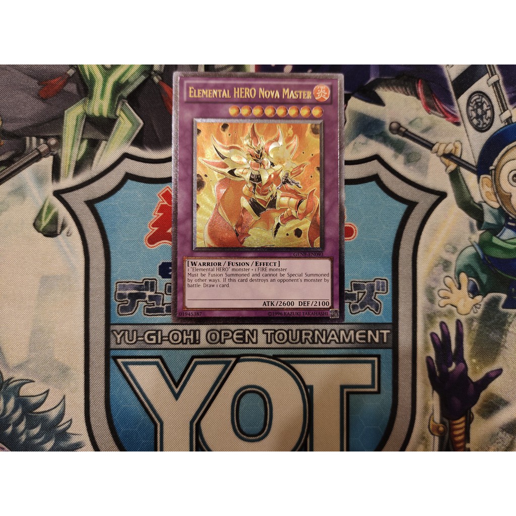 Thẻ bài Yugioh chính hãng - Elemental Hero Nova Master - GENF-EN093 - Ultimate Rare Unlimited