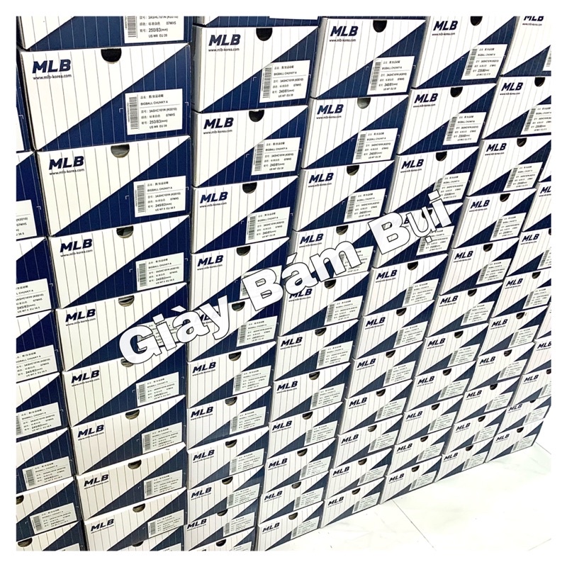 Giày MLB chunky chữ LA Dodgers Sneakery - fullbox