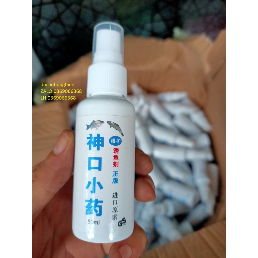 Tinh Dầu Dụ Cá Bình xịt dụ cá, chất dụ mồi câu siêu hút cá,50ml chuẩn xan xuất NHẬT BẢN