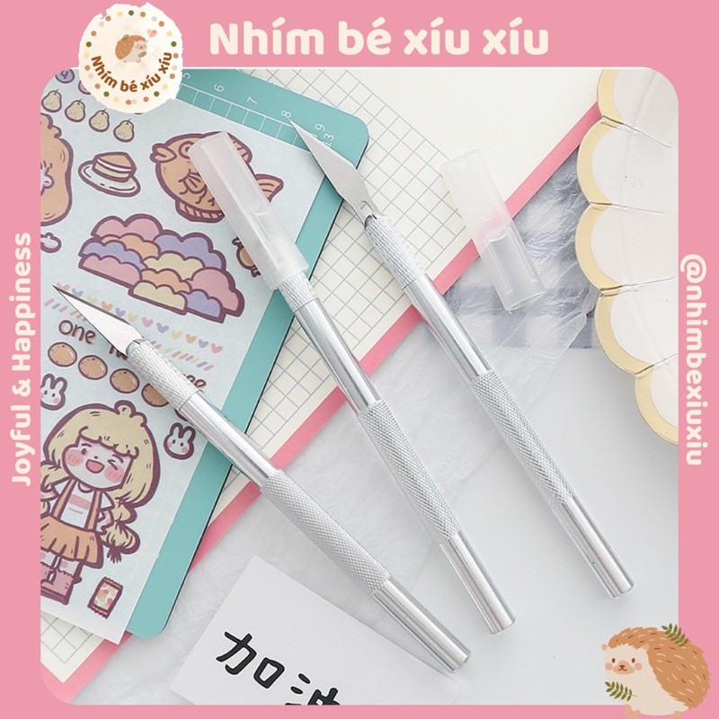 Dao cắt washi tape/dao cán nhôm gọt trổ mô hình VT159