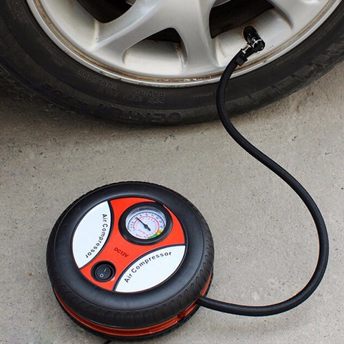 Bơm ô tô hình bánh xe nhỏ gọn