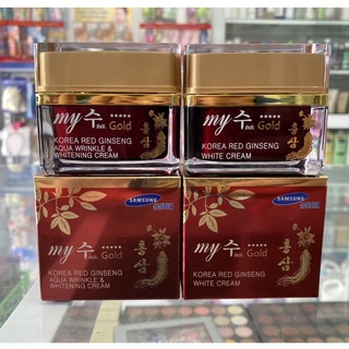 🌸🌸KEM DƯỠNG NHÂN SÂM MY JIN GOLD KOREA RED GINSENG AQUA WRINKLE & WHITENING CREAM