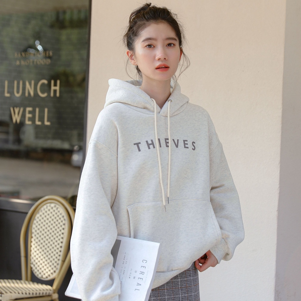 Áo Hoodie HY KOREA Vải Nỉ Nam Nữ THIEVES 415